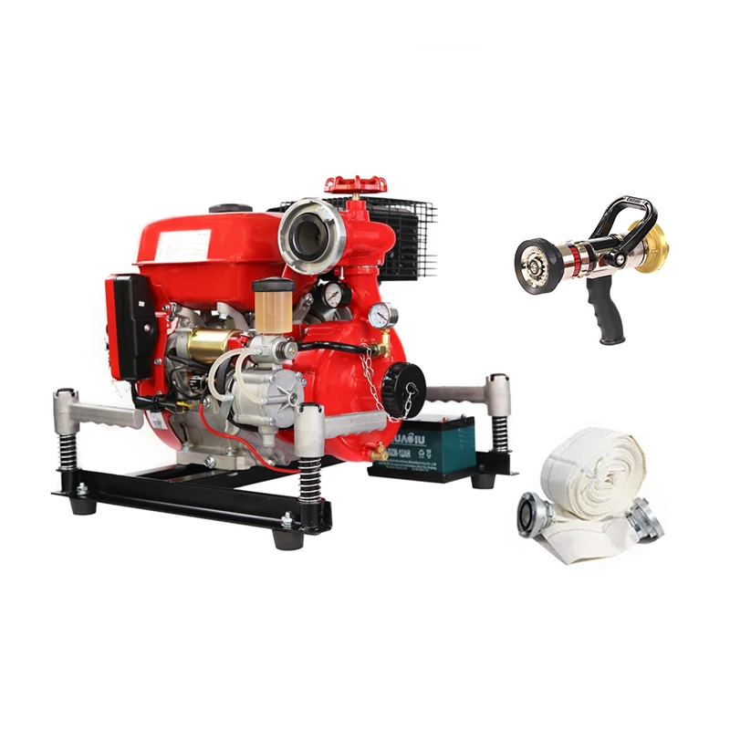 Quality 15hp Lifan gasoline engine portable fire fighting centrifugal water pump