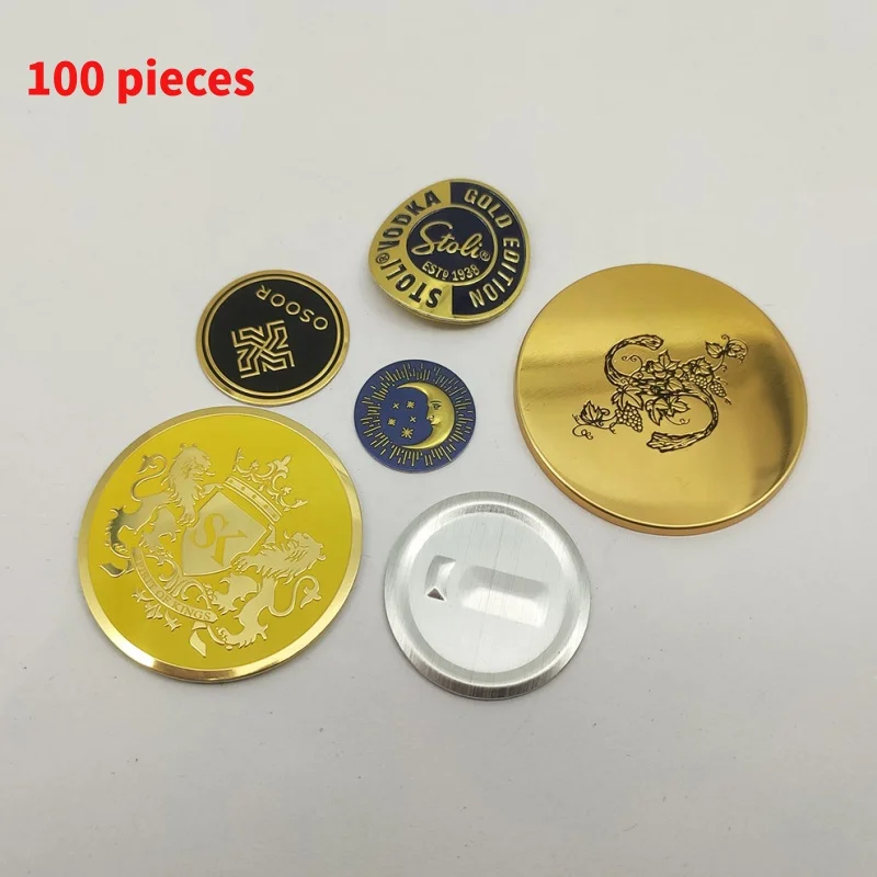 

10 0.Zhang.Custom Luxury Waterproof Round Sticker Metallic Aluminum Adhesive Cosmetic Box Perfume Bottle Packaging Sticker