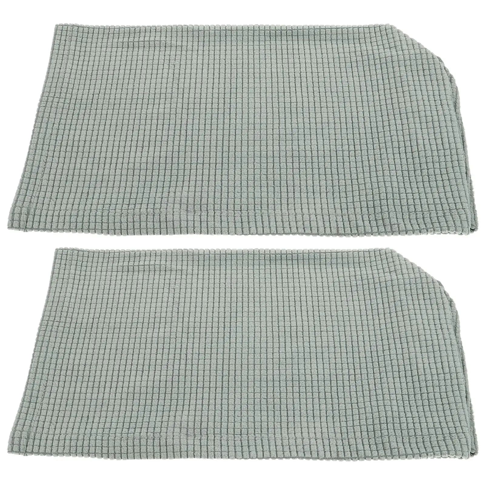 

2 Pcs Polar Fleece Sofa Armrest Cover Comfortable Protector Green Office Home Decors Longue Chair Cushion