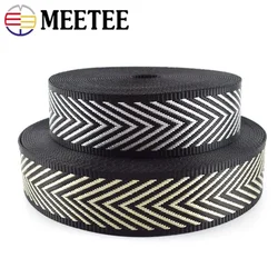 2/5Meter 38mm Jacquard Webbing Tape Nylon Decor Ribbon Bag Strap Safety Belt Band Backpack Clothes DIY Sewing Supply Accessories