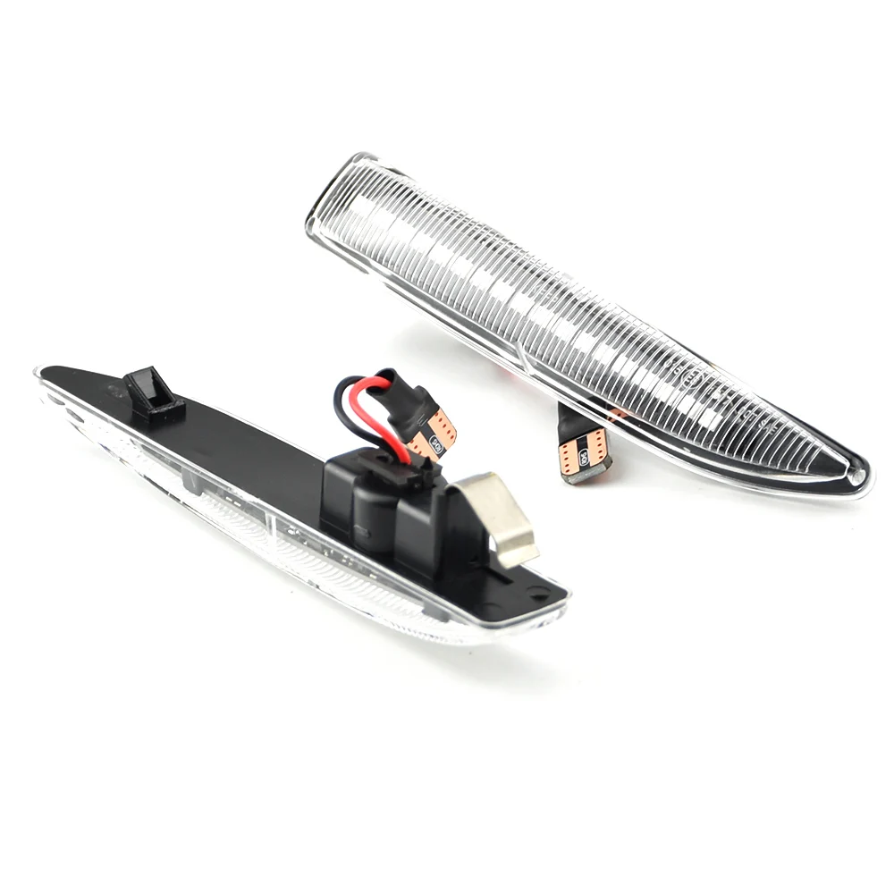 2 szt. Dynamiczne kierunkowskazy LED w błotnikach do BMW serii 7 E65 E66 E67 E68 2001-2008, światła obrysowe boczne 63137164758