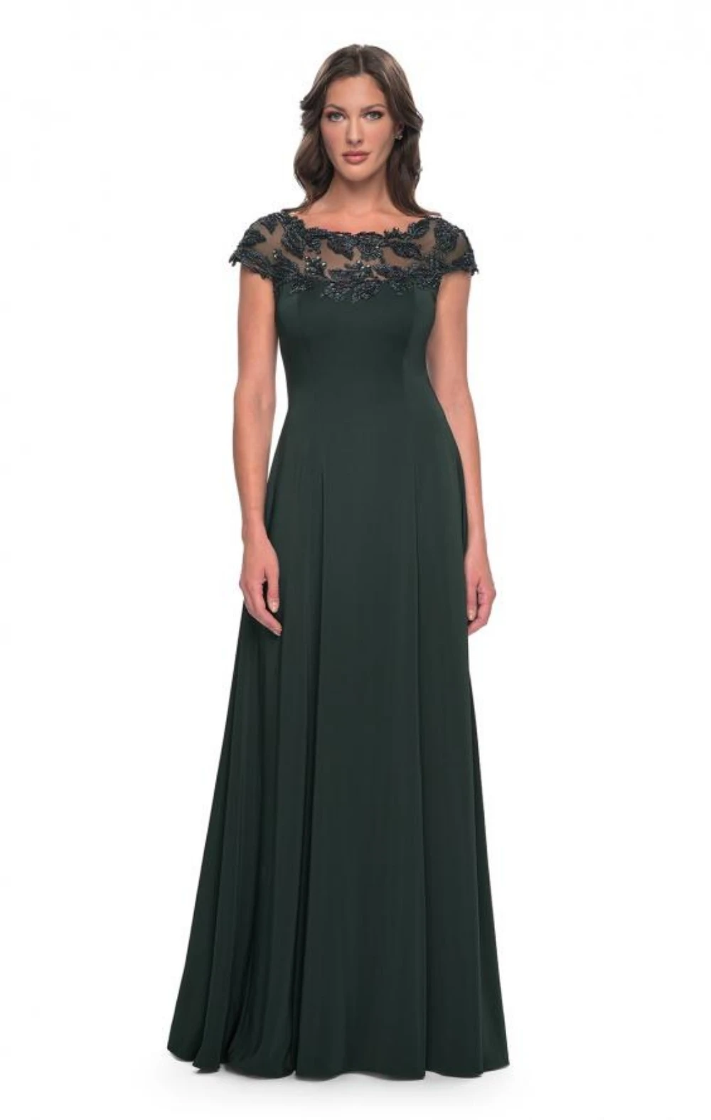 Robe courte pour mère de la mariée, ligne A, col bateau, manches courtes, élégante, pour les invités au mariage, perles, soirée de luxe