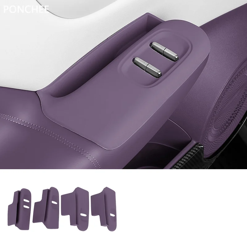 

For Leapmotor B10 2025 2026 Inside The Door Handle Storage Box Glass Lifting Protection Pad Automobile Modification Supplies