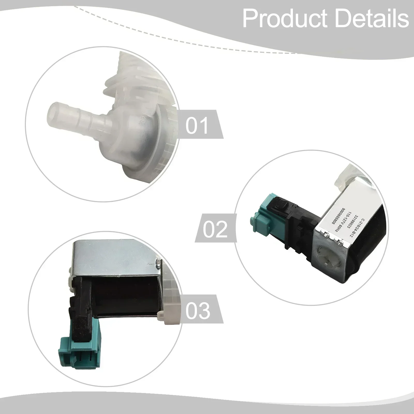 PS8729241 Valve Dishwasher Water Inlet Valve Dishwasher Maintenance Regulates Water Supply Reliable Performance