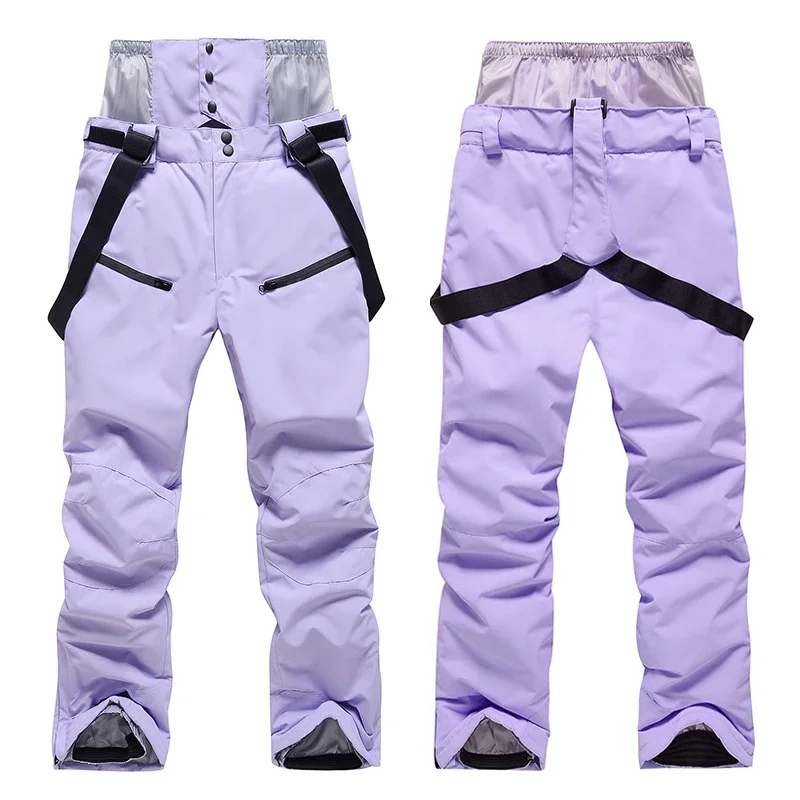 New High Quality Unisex Ski Pants Windproof Waterproof Snowboard Wear Winter Warm Snow Sports Pants Men Women Ski Camping Brand