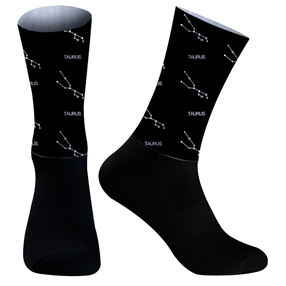 Chaussettes d'équipe de cyclisme coordonnantes en silicone, sans couture, sport, vélo, été, nouveau, 2024