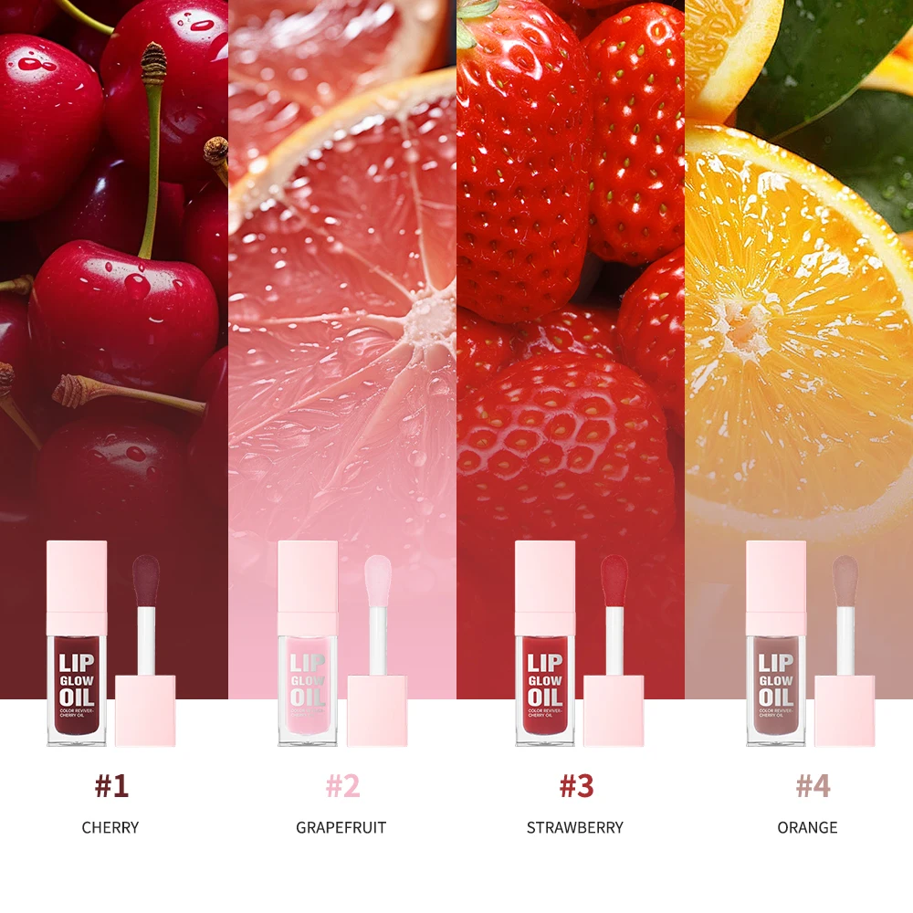 Tinted Glow Lip Oil Set Long Lasting Moisturizing Deep Hydrating Diminishes Lip Lines Waterproof Lipstick Natural Lip Makeup Kit