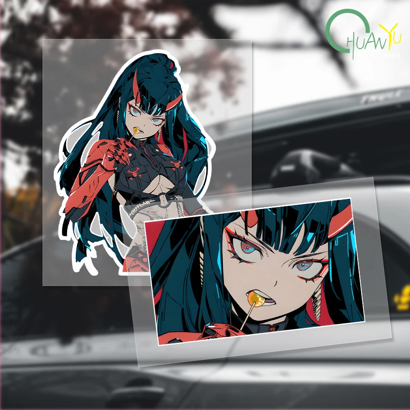 Anime Dear National Team 02, reflektierende Autoaufkleber, Tankdeckel, Rückspiegel, Dekoration, wasserfester Vinyl-Aufkleber, für Auto