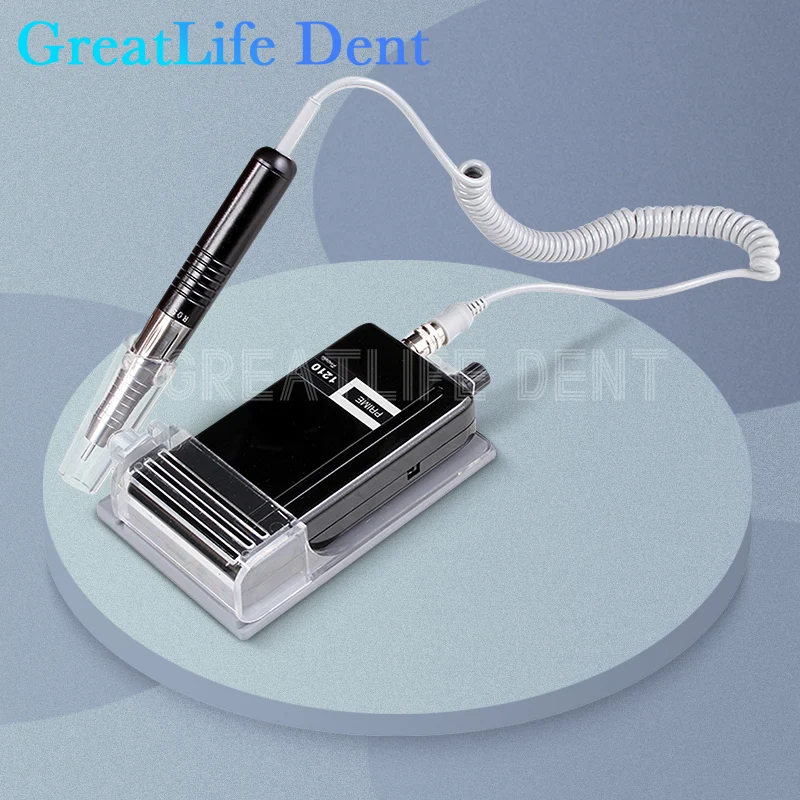 

GreatLife Dent 30000 Rpm Prime 1210 Portable Manicure Nail Drill Set Rechargeable Electric Brushless Handpiece Motor Micromotor