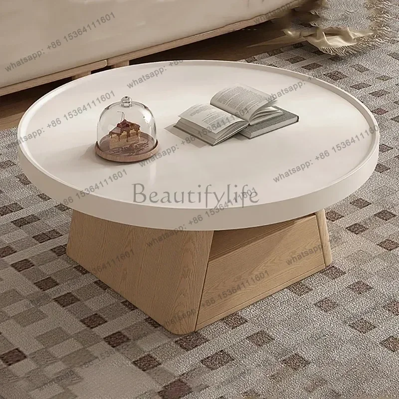 Small Design Coffee Tables Minimalist Style Light Modern Cheap Coffee Table Round Storage Mesa Auxiliar