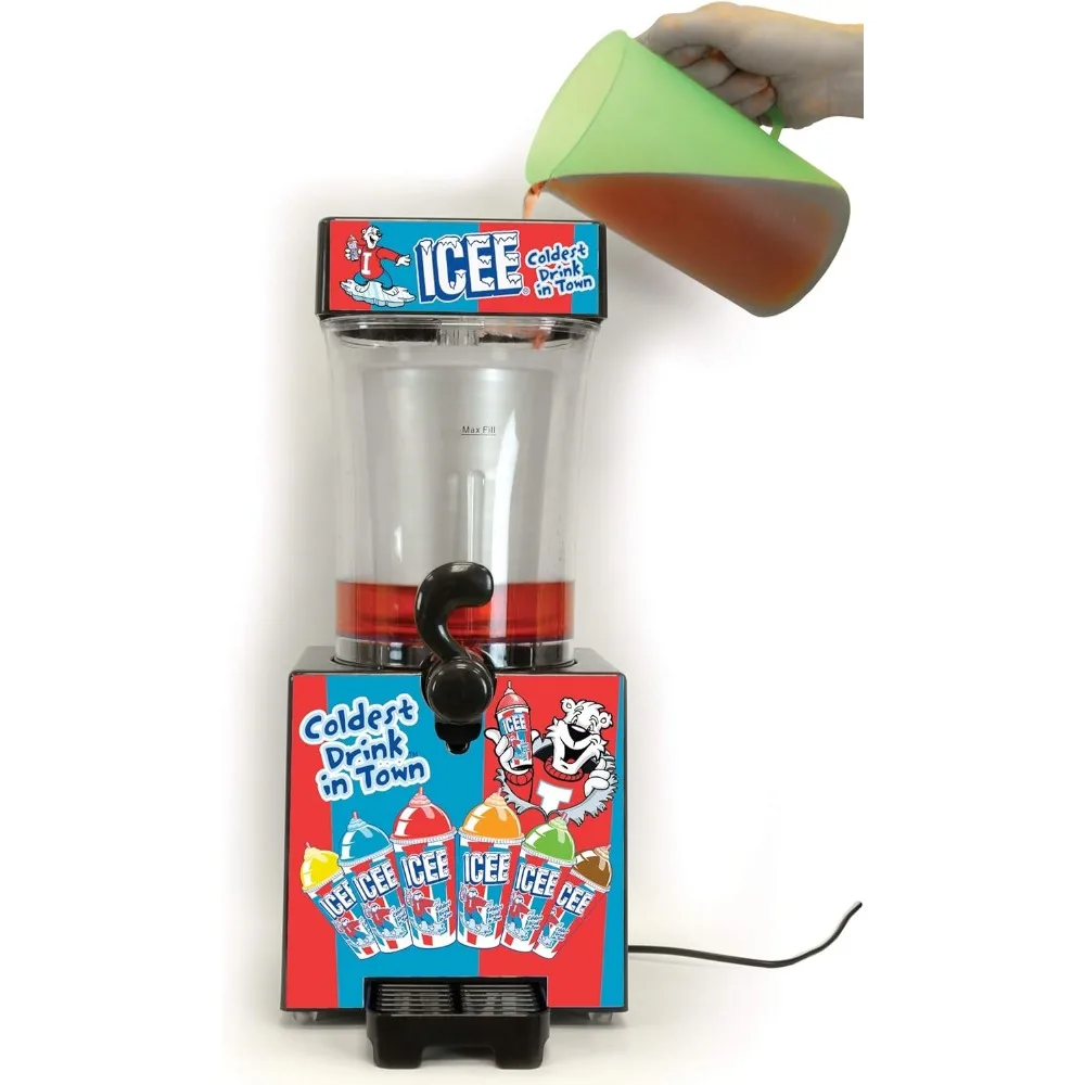 ICEE Slushie Maker, gira seus ingredientes pré-refrigerados com seu gelo em ICEE