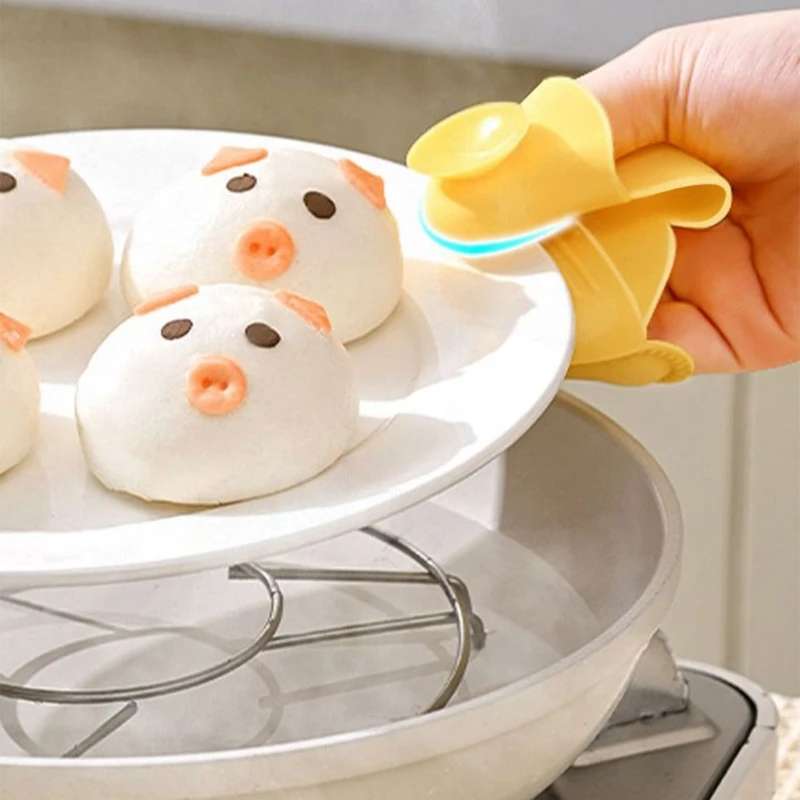 Rękawice kuchenne Bezpieczne i wygodne Rękawice w kształcie serca z gorącym przedmiotem zapewniające wygodne obsłowanie