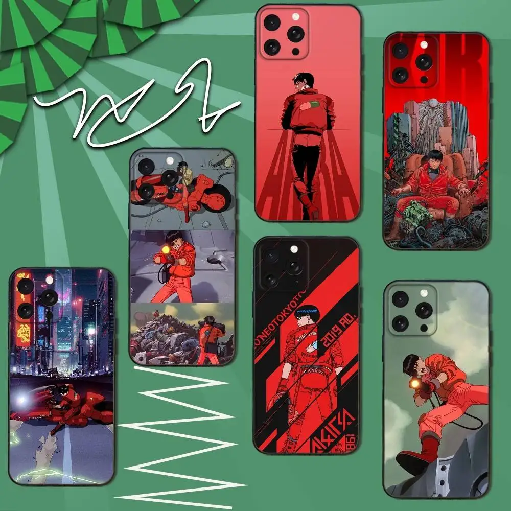 

1988 A-Akira F-Film Phone Case For iPhone 12,13,14,11,12,17,16,15,Plus,Pro Max,XS,X,XR,SE,Mini,Soft Silicone Black Cover