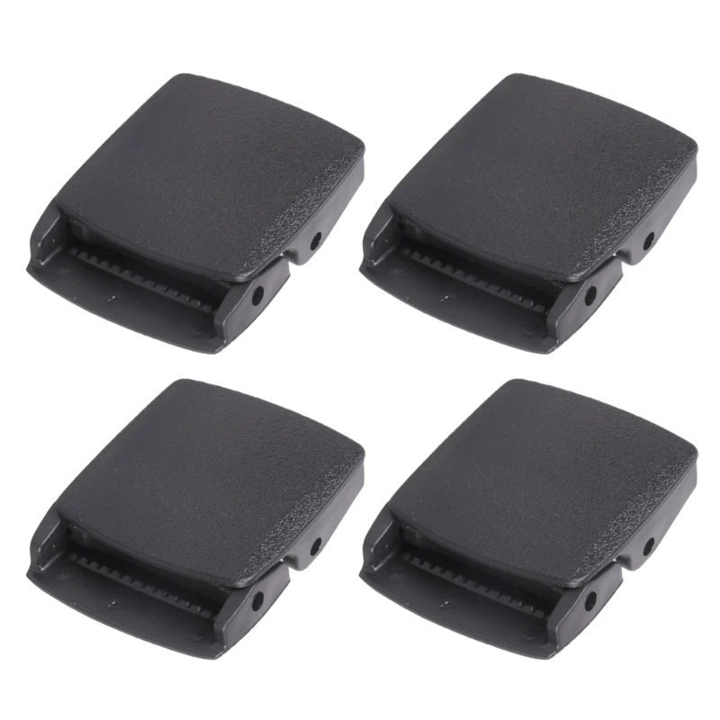 4pcs Plastic Belt Buckle 38mm NonMetal Allergy Free Lightweight For Nylon Belts Outdoor Sports Travel Easy Install