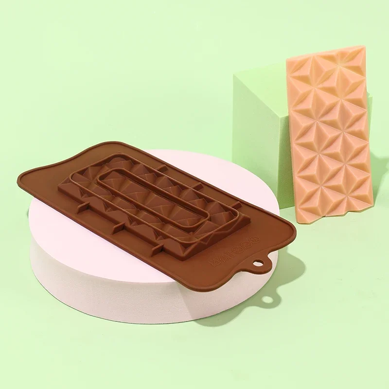 Diamond bean Silicone Chocolate Mold DIY Cake Accessories Molds Kitchen Ice Cubes Biscuit Pastry Manual Baking Mould