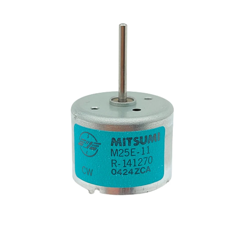 

MITSUMI M25E-11 Mini RF-310 Motor DC 3V-12V 10500RPM Metal Brush Micro 24mm Round Spindle Motor Long Shaft DIY Toy Fan Model