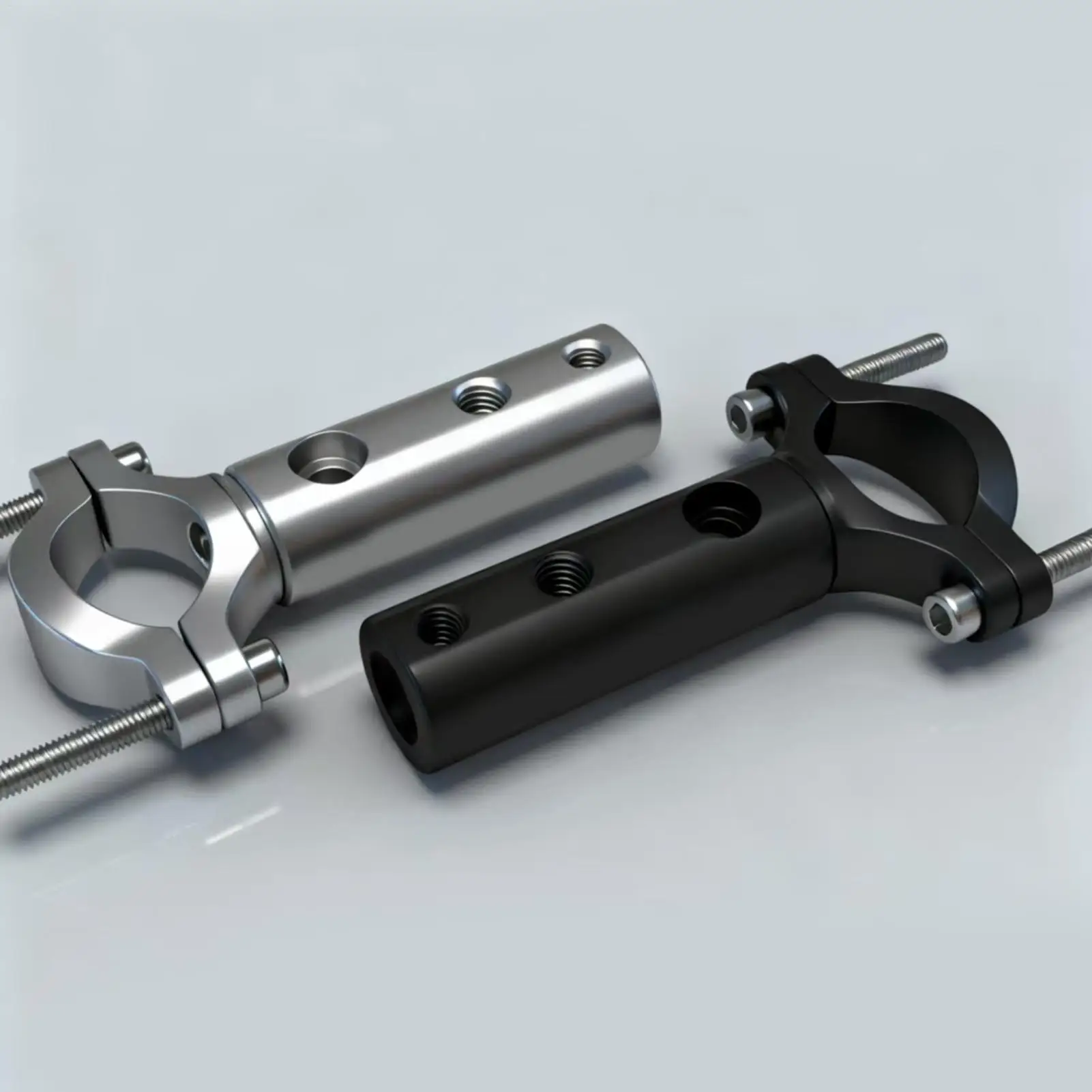 مرآة الرؤية الخلفية تمديد قوس سبائك الألومنيوم حامل خفيف الوزن مرآة الرؤية الخلفية تمديد دعامة إضاءة لركوب سكوتر