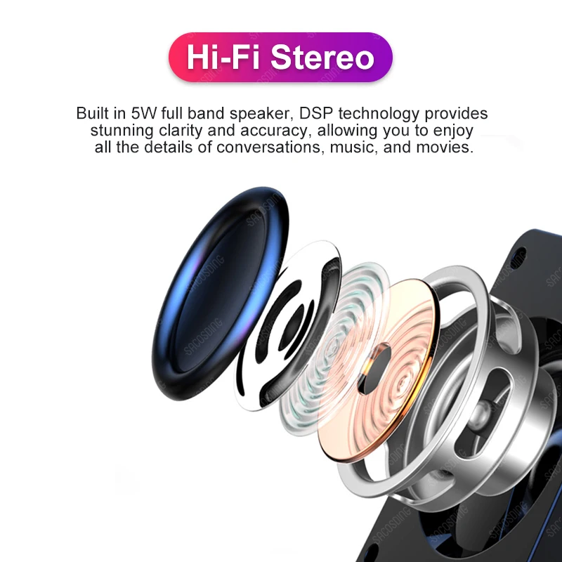 Sistema de Home Theater Alto-falante Bluetooth, Alto-falantes Bleutooth, Som Bocinas, Cinema em Casa, PC, Computador, Desktop