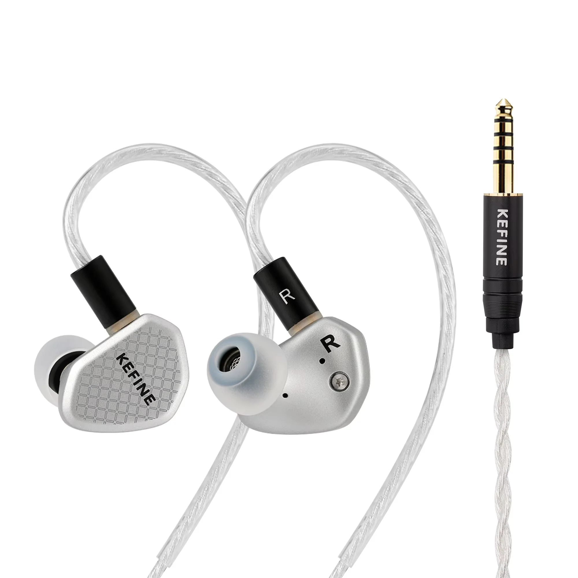 Kefine Klean SV & Kefine Klean Black 10 mm DLC-membraan dynamische driver IEM's Hi-Fi in-ear oortelefoon met mondstukken en SPC-kabel