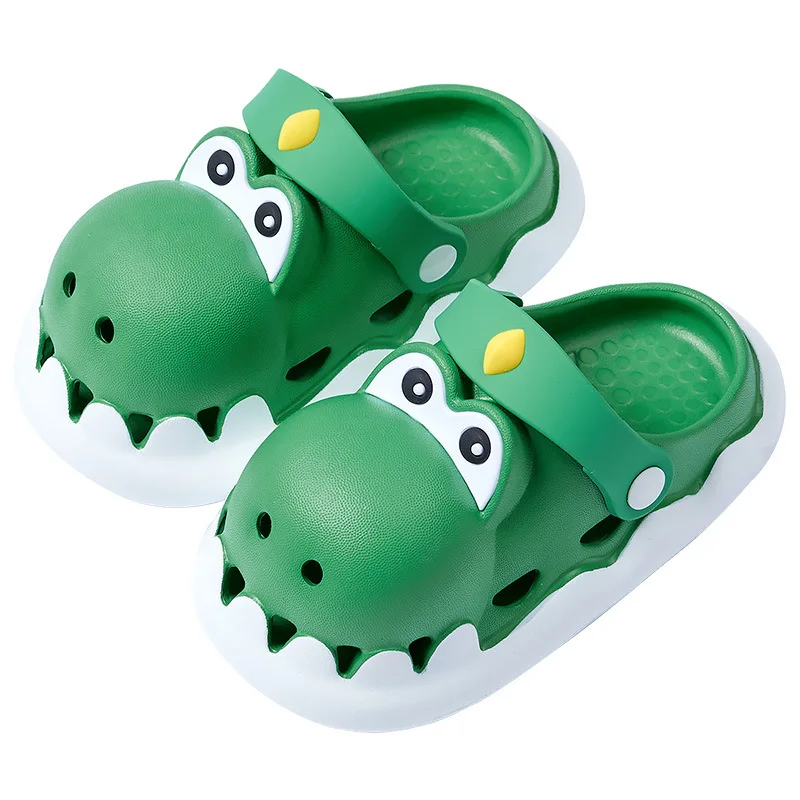 Cheerful Mario Kids Shoes For Boys 2023 New Children Eva Sandals Non-Slip Summer Baby Cartoon Beach Shoes