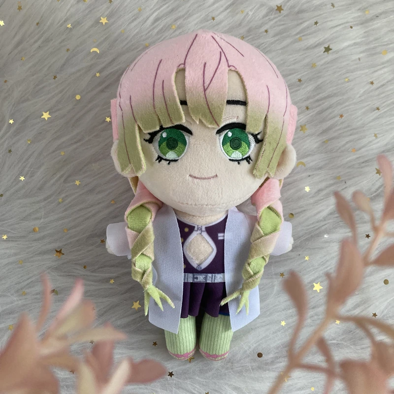 

20cm Anime Demon Slayer Kanroji Mitsuri Plush Doll Toy Kimetsu no Yaiba Cosplay Cute Soft Stuffed Pillow Birthday Gift
