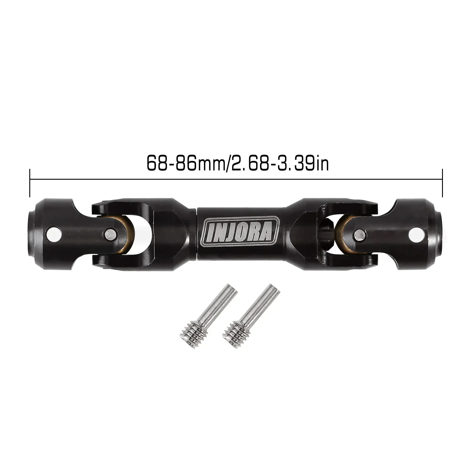 INJORA Stalen Zware Aandrijfas voor 1/10 RC Auto Crawler Axiale SCX10 90046 AXI03007 TRX4 Redcat Gen8 - afbeelding 1