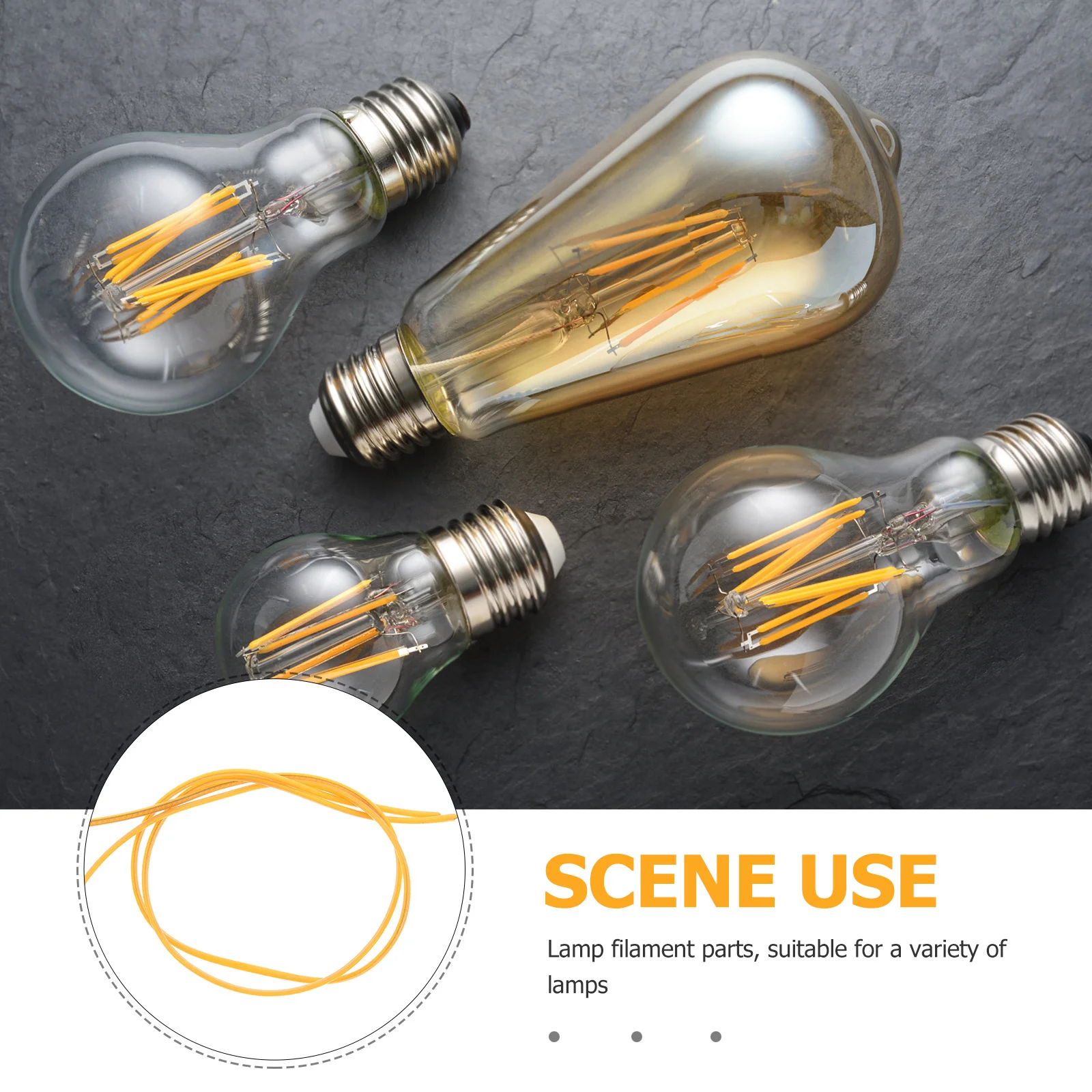 2 قطعة خيوط LED مرنة ضوء لمبة جزء إصلاح لينة نمط خمر لغرفة النوم غرفة المعيشة إضاءة الغلاف الجوي الدافئ #5