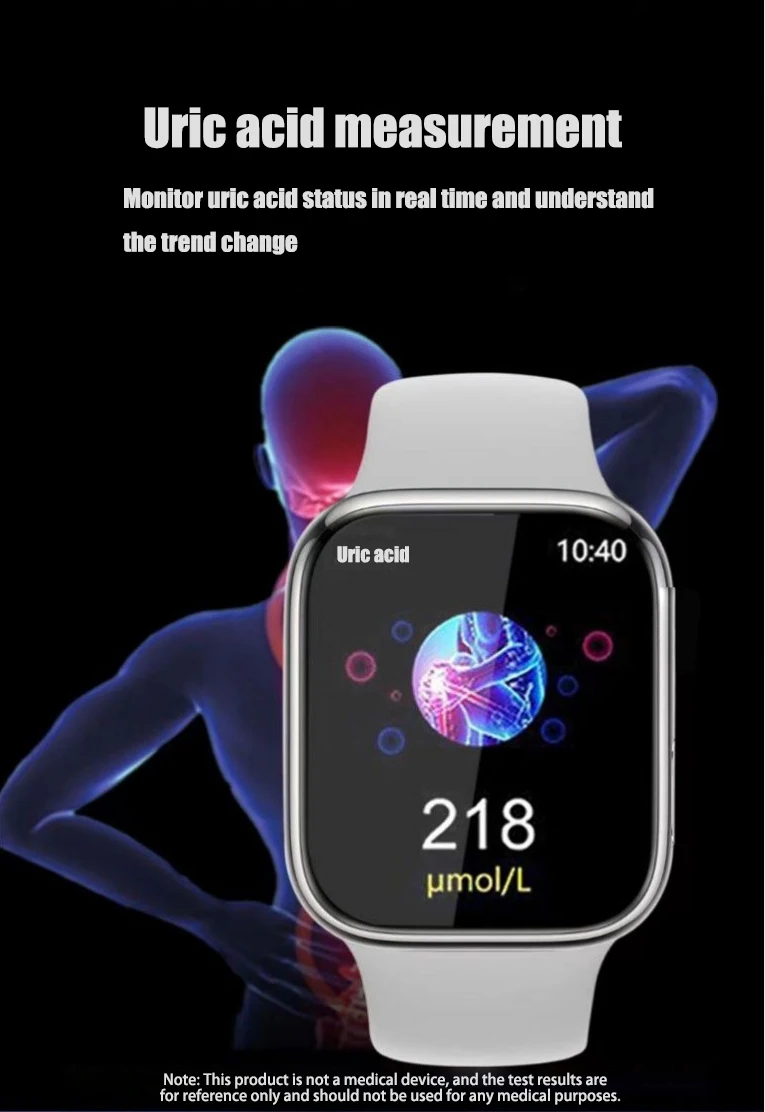Smart Watch with Blood Glucose, Blood Lipid, Uric Acid and Health Monitoring description 3