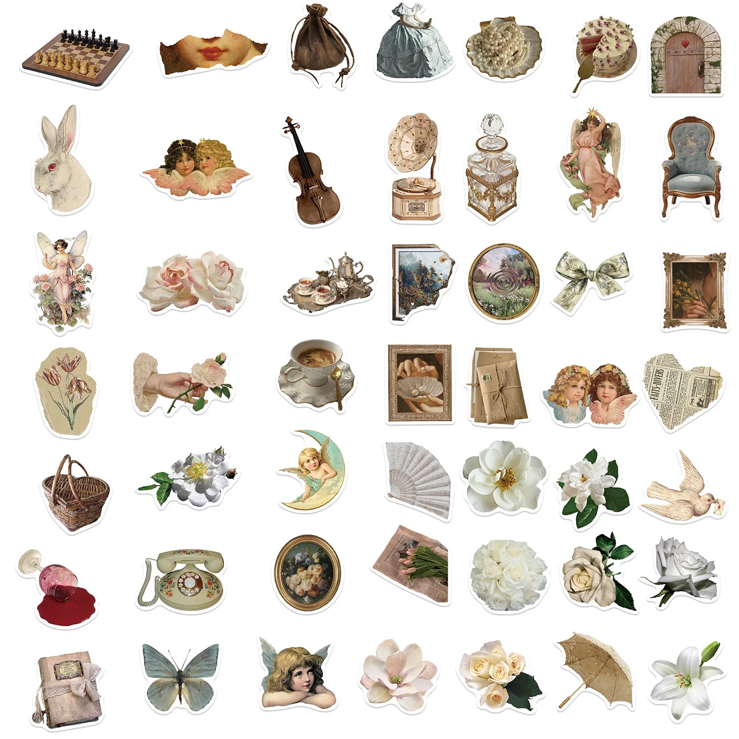 

10/30/50PCS Vintage Cartoon Stickers Graffiti Ins Style Decals DIY Skateboard Scrapbook Laptop Suitcase Guitar Toys Decoration