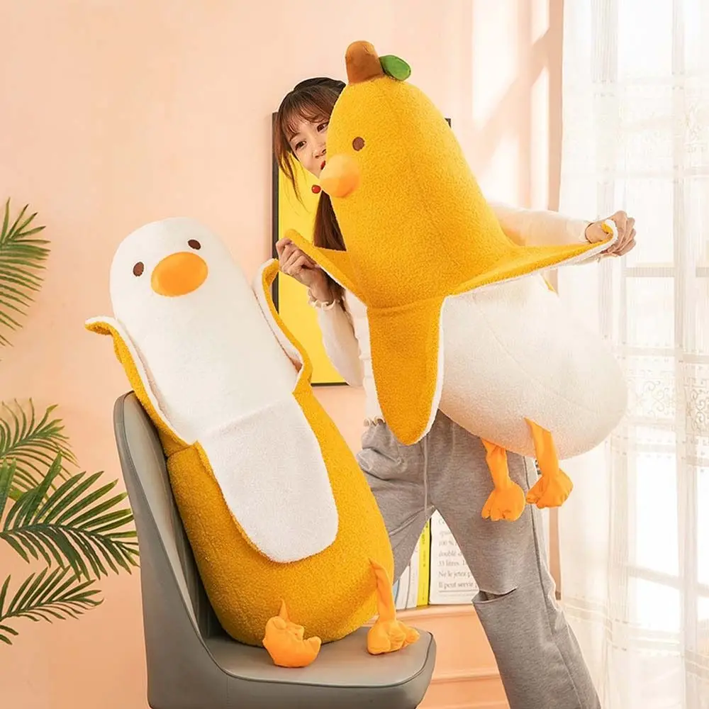Home Decoration Plush Plants Sofa Cushion Plush Pillow Duck Plush Doll Stuffed Toys Banana Duck Plush Toy Banana Stuffed Toys