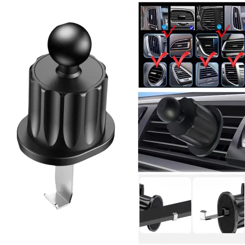 New Car Mobile Phone Holder Accessories Car Air Vent Rotating Spiral Hook 17MM Universal Ball Head