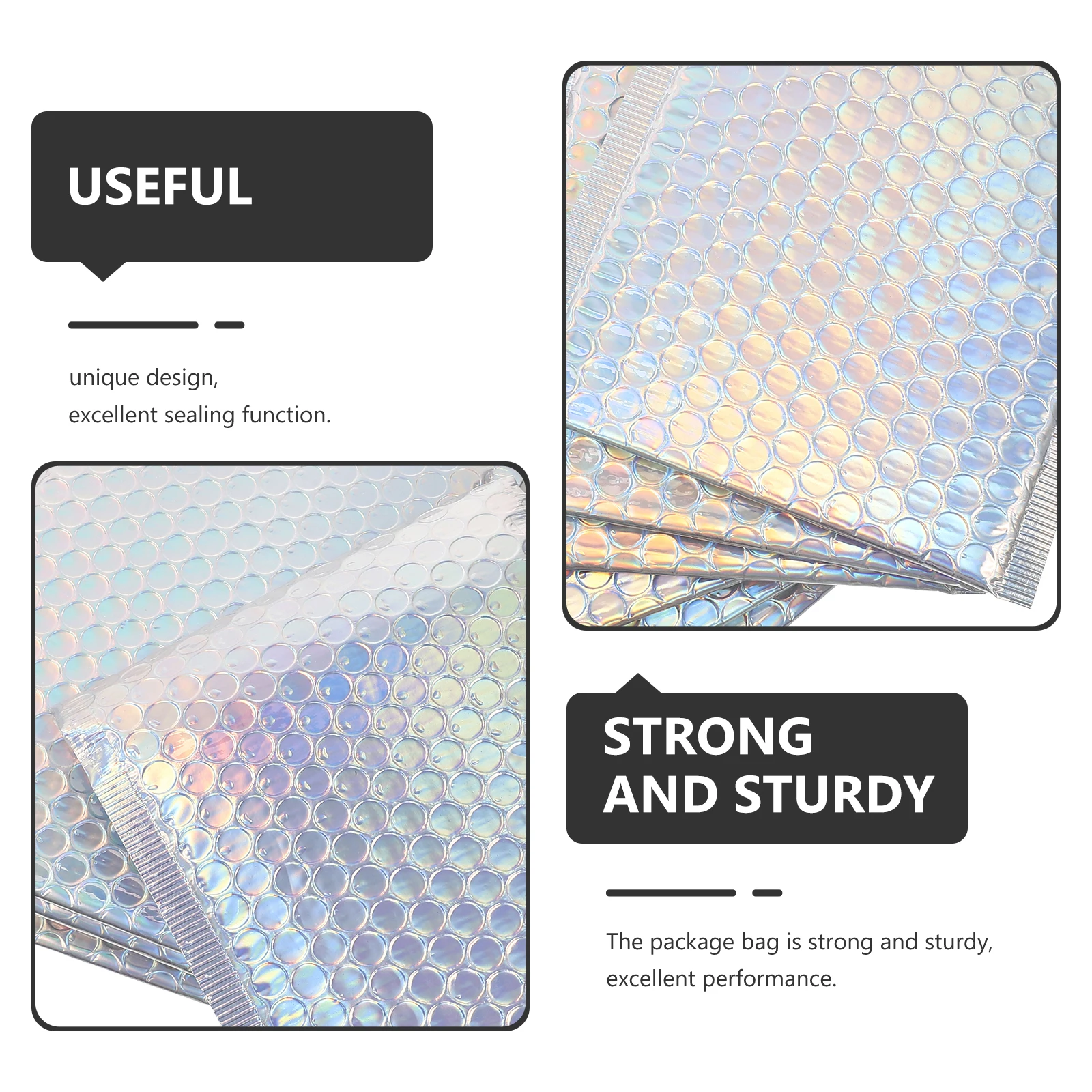 16 قطعة مغلفات توصيل مقاومة للاهتراء ختم أكياس الشحن للاستخدام اليومي عناصر فقاعة الارسال ، أكياس الشحن للشركات الصغيرة