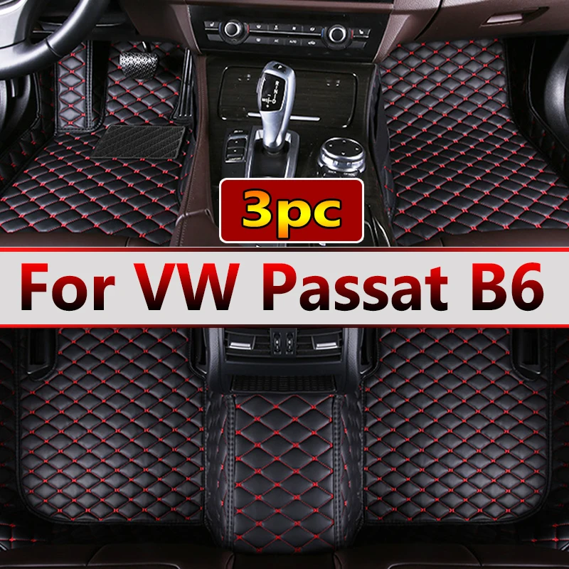 

Кожаные автомобильные коврики на заказ, коврики для Volkswagen VW Passat B6 2007 2008 2009 2010 2011, коврики, накладки для ног, аксессуары