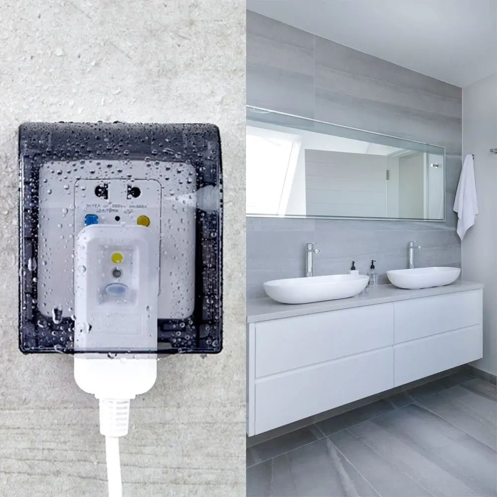 Supplies Splash-Proof Box Wall Socket Waterproof Box Protection Socket Switch Protective Cover Electric Plug Cover