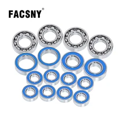 SCX10 II 16PCS Blue Bearing Kit For All Axial SCX-10.2 Ar44 Axles 90046 1/10 RC Crawler Car Bearing Upgrade Parts