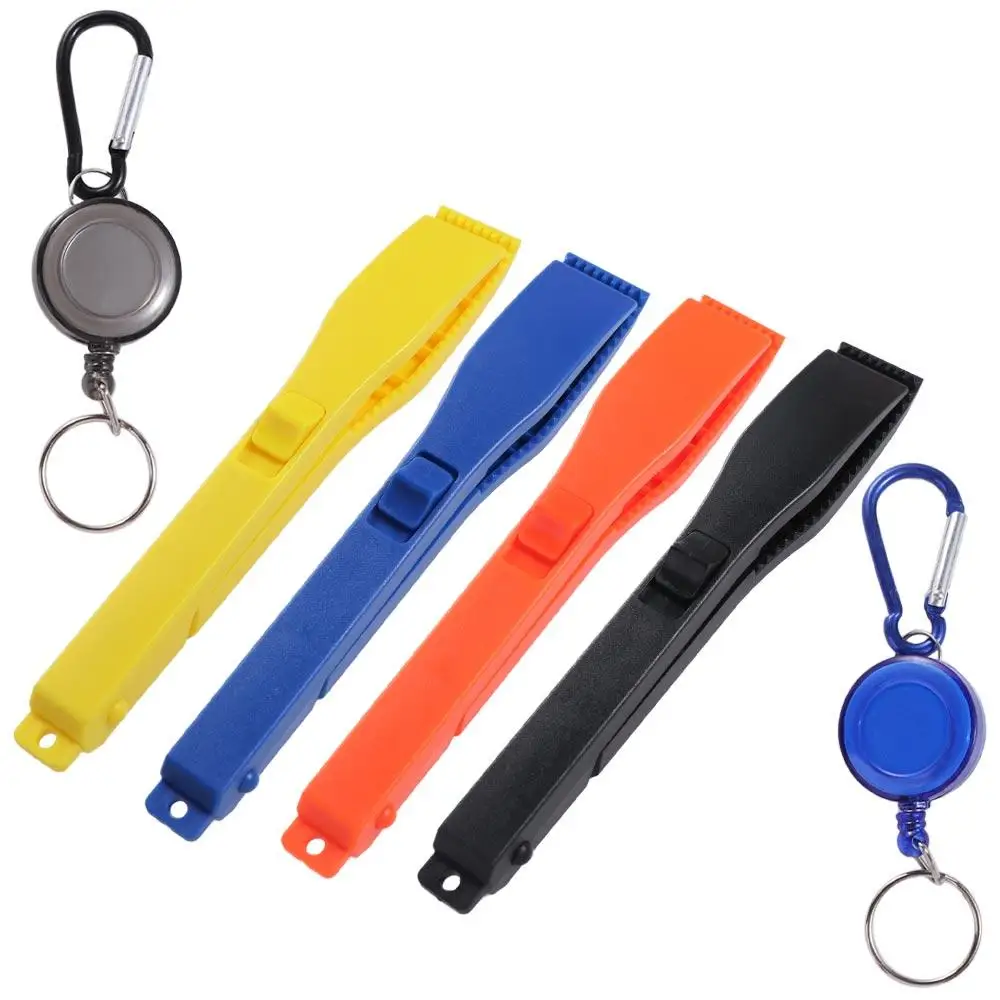 Key Chain Holder Belt Clip Fishing Tools Portable Fishing Tongs Switch Lock Gear Pince Fishing Pliers Gripper Fishing Supplies