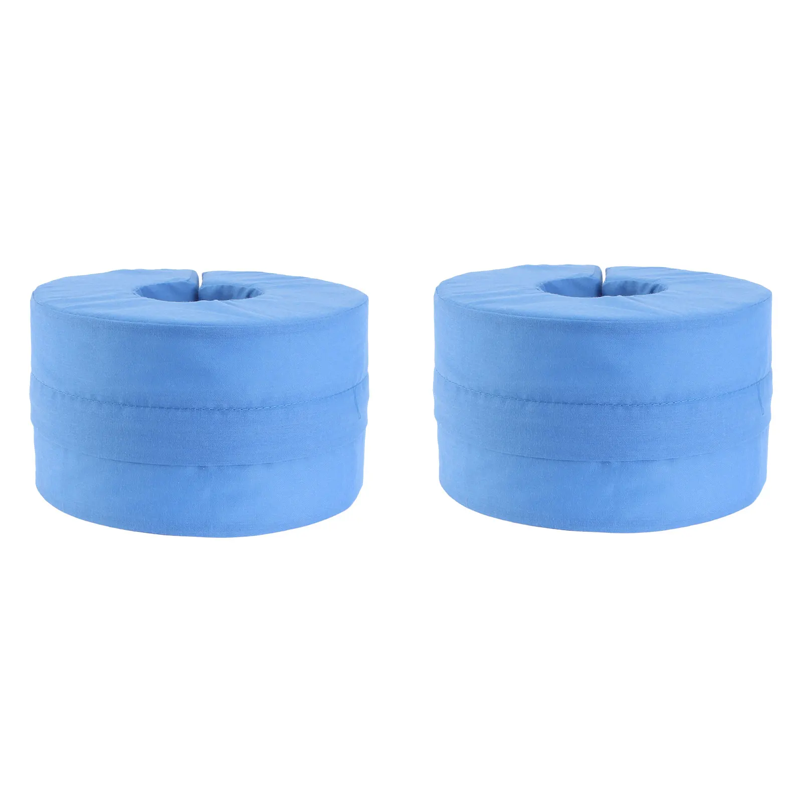 

2pcs High-rise Foot Ring Pad Wedge Pillows Breathable Material Foot Care Accessory Sleeping Tool Floor Mat Cushion Blue Leg