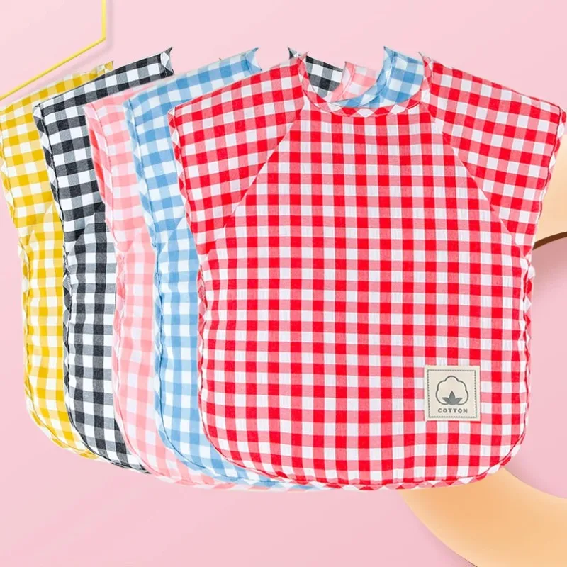 Baby Eating Bib Waterproof Sleeveless Apron Food Overalls Handmade Clay Painting Workwear for Girls Boys Stuff Burp Cloths
