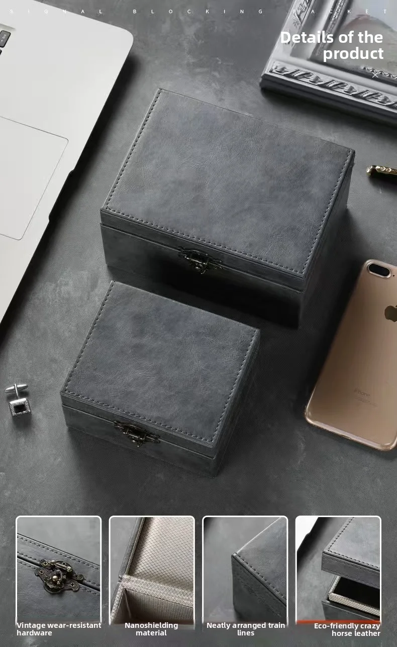 Faraday Box for Car Keys RFID Blocking Box Anti-Theft Keyless Fob Protector Approved Large Car Key Safe Radiation Protection box