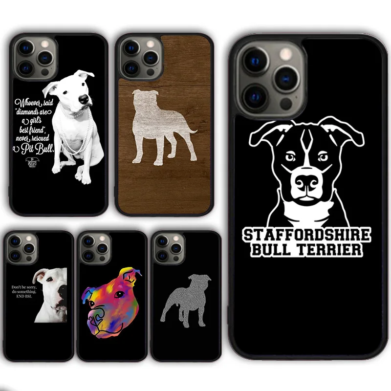 Funda de teléfono Staffy Staffordshire Bull Terrier para iPhone 16 15 SE2020 13 14 11 12 Mini Pro Max 6 7 8 Plus coque fundas Shell
