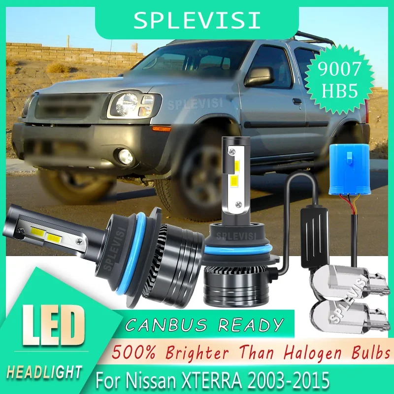 9007 9004 HB5 Headlight LED Bulbs - compatible with stock halogen headlight For Nissan XTERRA 2003 2004 2005 2006 2007 2008-2015