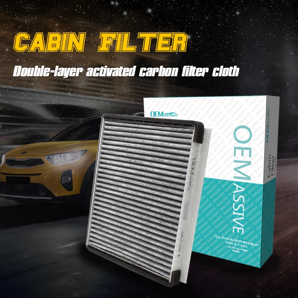 Car Activated Carbon Cabin Air Filter For Hyundai Accent Elantra i30 LC MC HD MD UD GD Kia Carens Cee'd JD 2013 2014 2015 2016