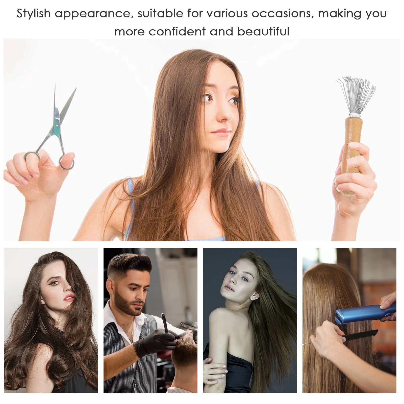 

4pcs Cleaning Claw Hair Brush Tool Comb Rake Pet Grooming Remover Durable Portable For Hairstyling Tools Anytime