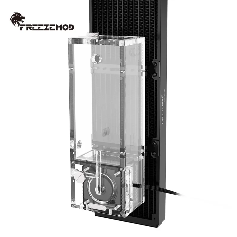 FreezeMod Box Pump AIO Square Shape Reservoir, 650L/H Centrifugal Pump-core / Silent Modular Design, 600ML PUB-EG6-FX-360