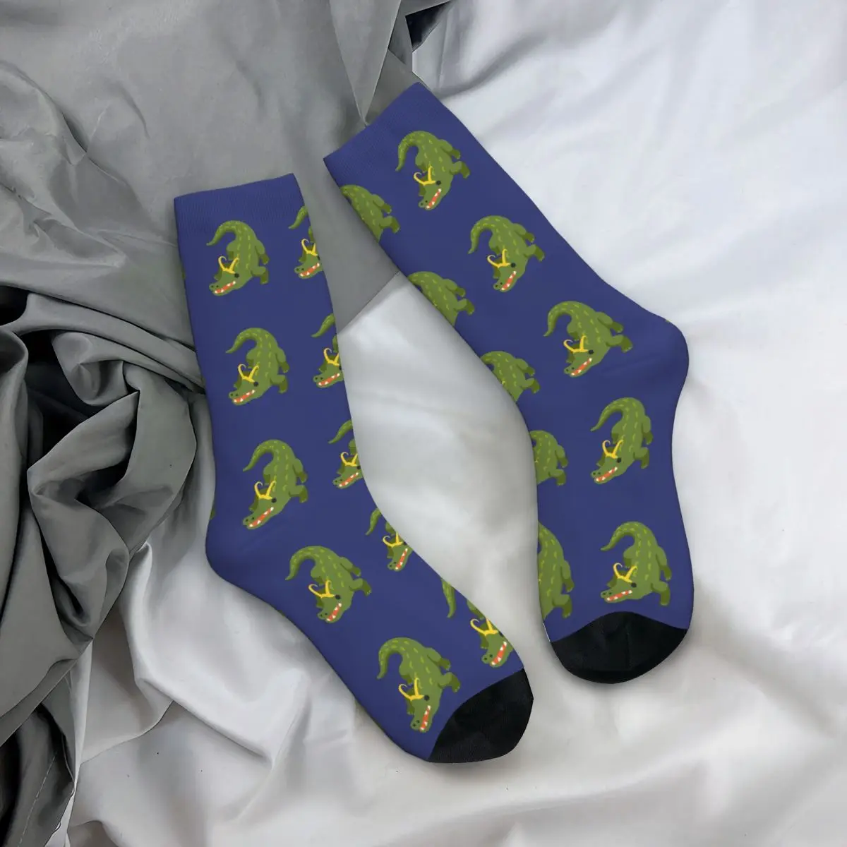 Green Crocodile Socks Alligator Loki Training Matching Mid Stockings Large Chemical Fiber Decorative Teenage Socks