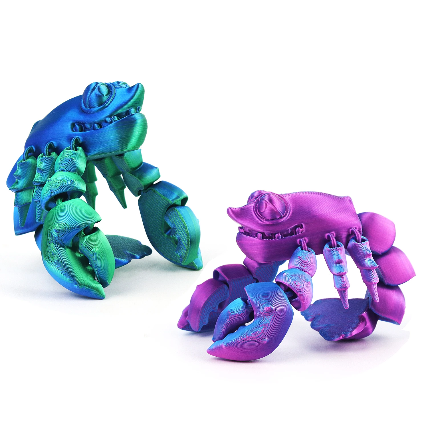 Simulated 3D printed lobster ornament, simulated animal doll model, decorative souvenir, integrated joint that can swing