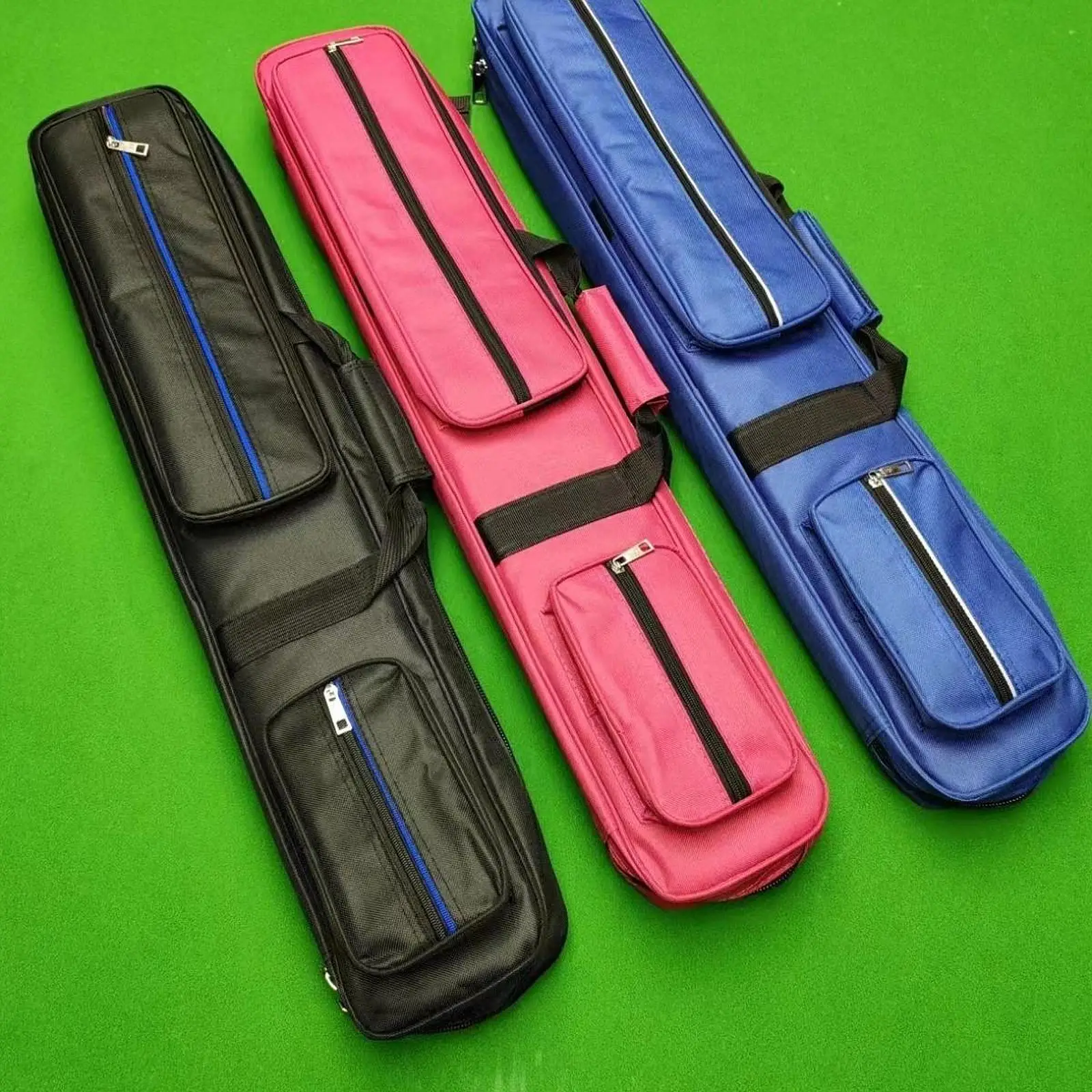 7 Hole Billiards Pool Case Carrier 1/2 Practical Billiard Sticks Carrying Case Backpack for Men and Women Carrier Pool Cue Pouch