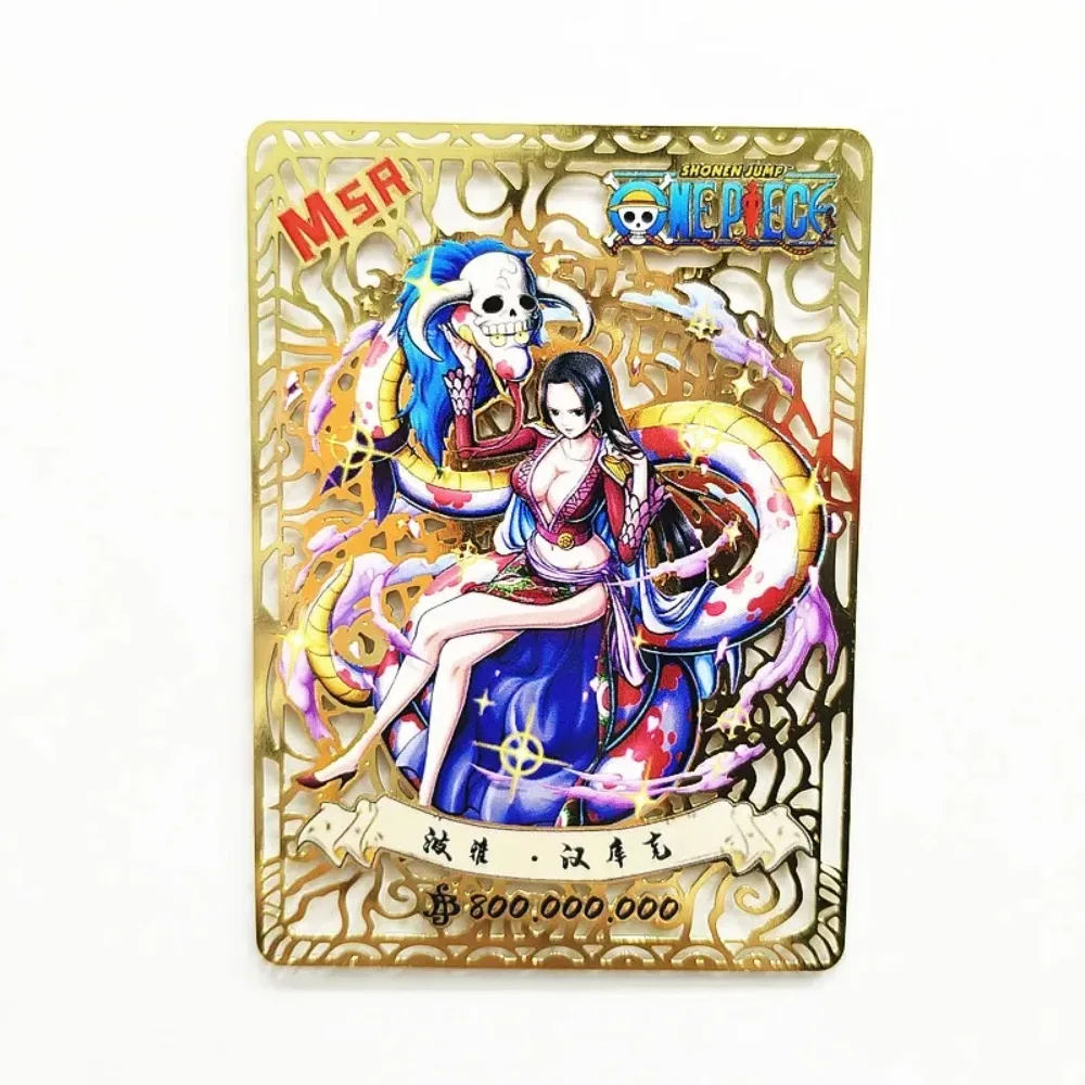 

DIY Homemade Demon Slayer ONE PIECE NARUTO Kamado Nezuko Metal Card Anime Game Peripheral Collection Christmas Present