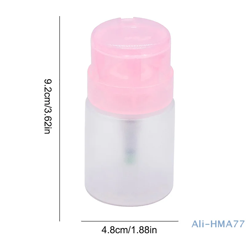 Dispenser per pompa a pressione vuota da 60ML Dispenser per smalto per unghie a prova di perdite con serratura in plastica strumenti per il trucco della bottiglia pressata stoccaggio di liquidi