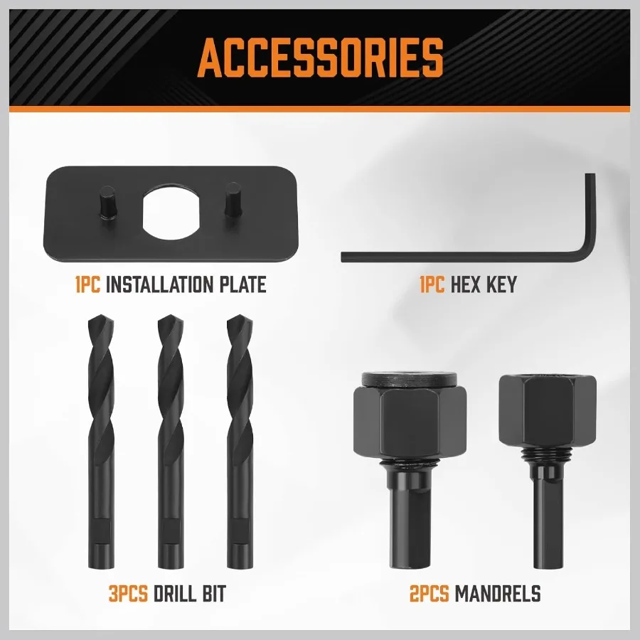 Juego de sierra perforadora, 24 Uds., Kit de sierra perforadora para paneles de yeso, madera blanda, madera contrachapada, plástico, PVC, aplicaciones con 3 46 19152mm, 17 Uds., hojas de sierra para 2 hombres